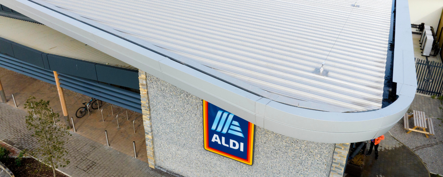 Aldi Porthcawl South Wales | Complete Roofing Systems